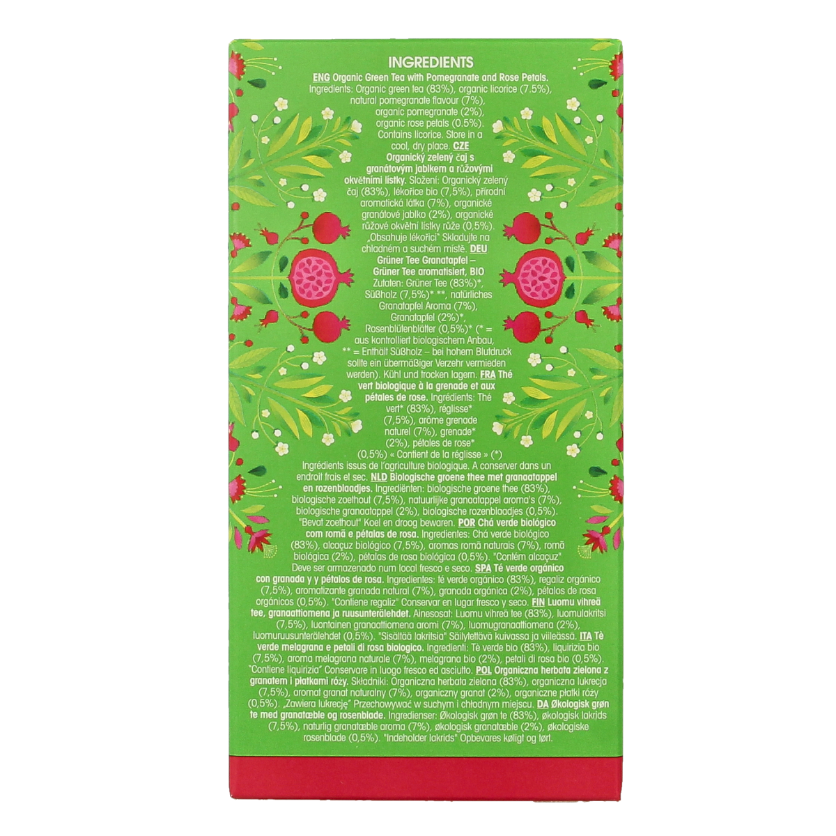 English Tea Shop Green tea pomegranate bio 20.00 Zakjes