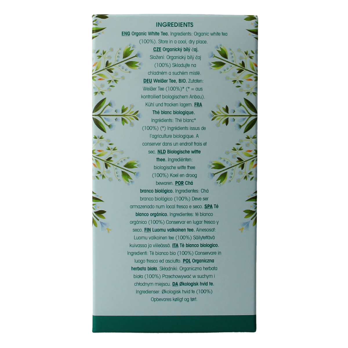English Tea Shop White tea bio 20.00 Zakjes