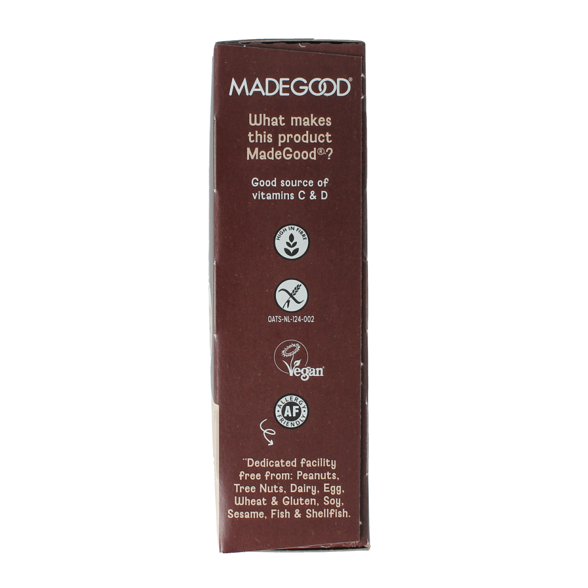 Made Good Granola bar chocolate chip 24 gram bio 6.00 Stuks
