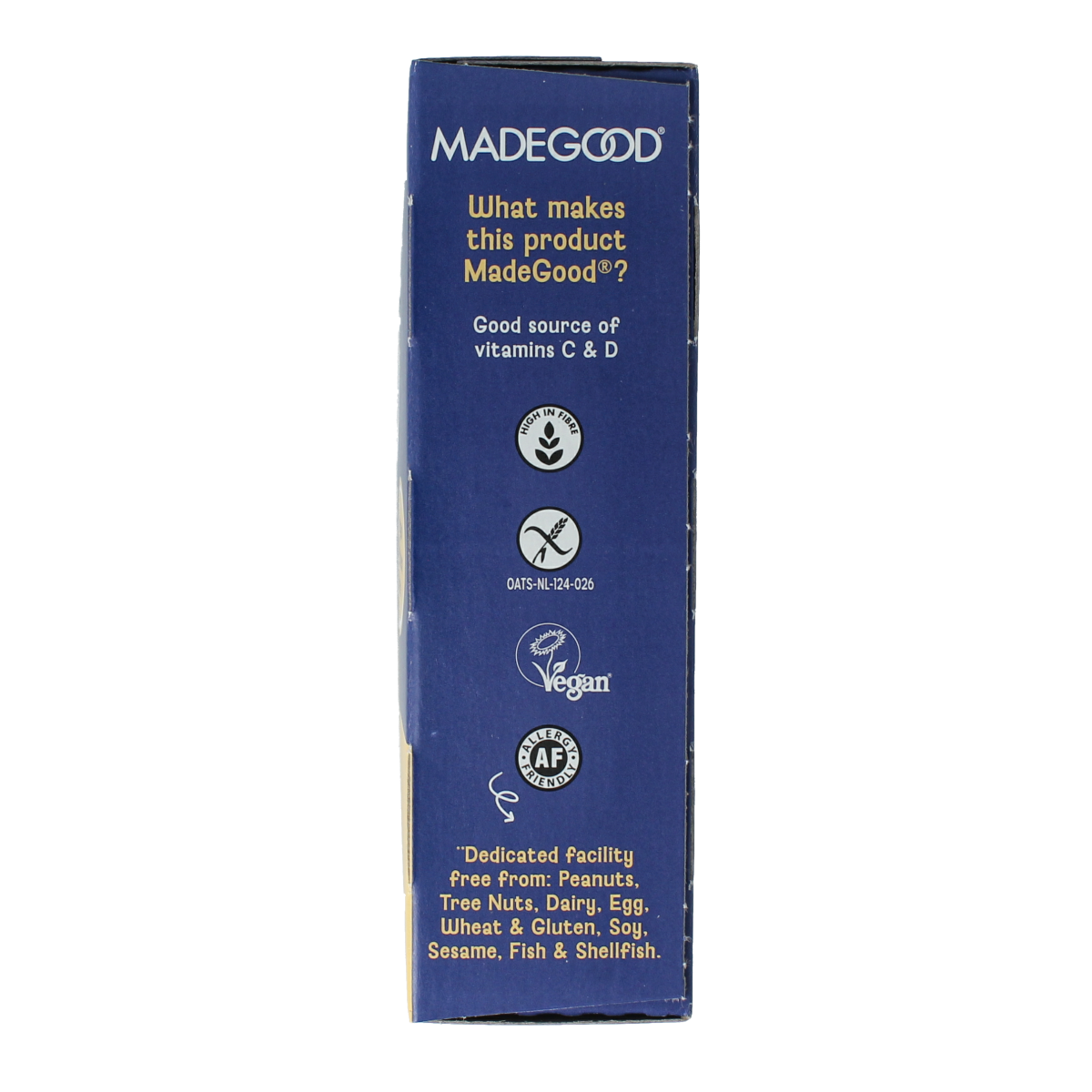 MadeGood  Mornings bar blueberry bio 5.00 Stuks