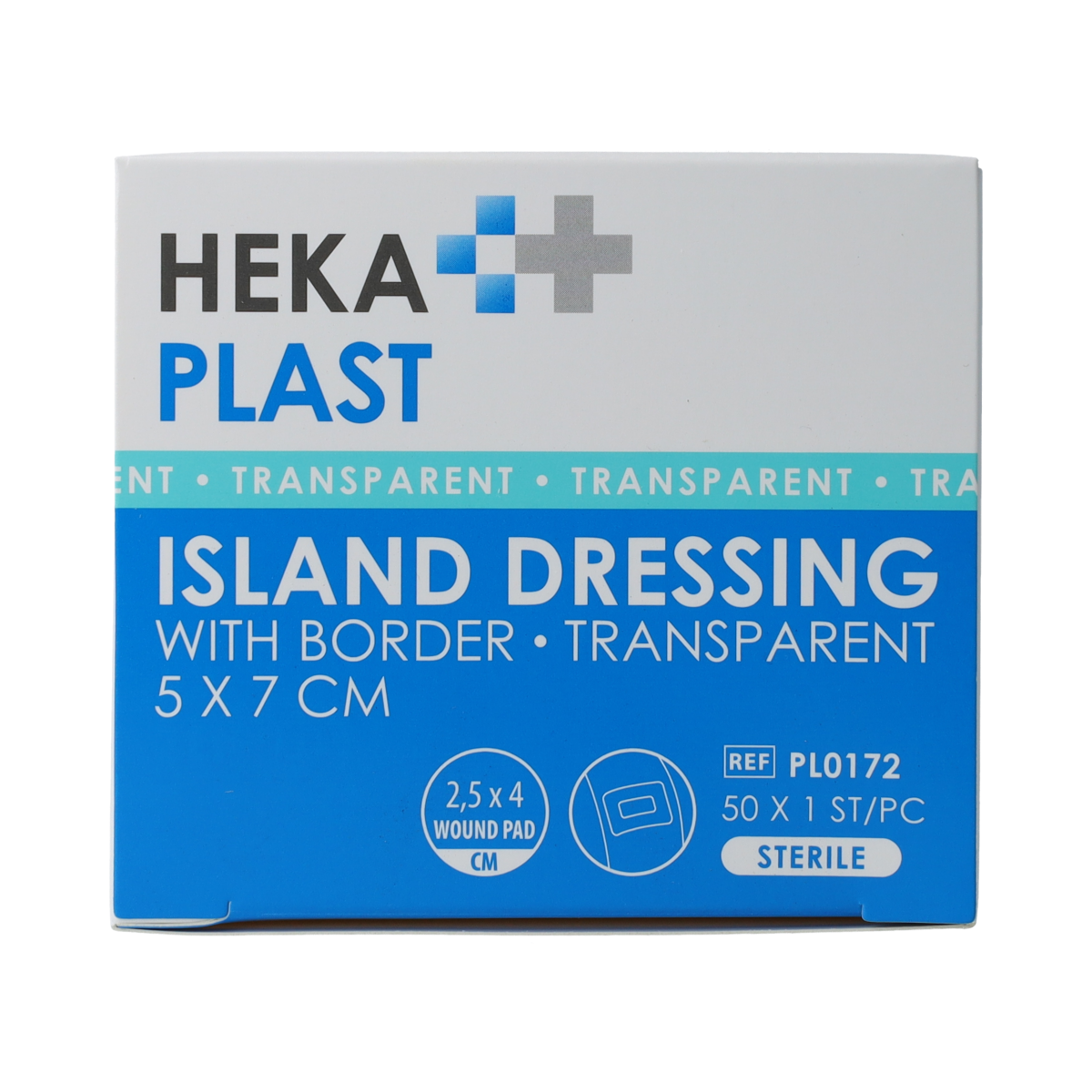Hekaplast Border 5cm x 7cm transparant 50.00 Stuks