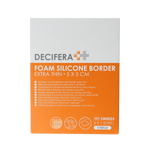 Decifera Foam silicone border extra dun 5x5cm 5.00 Stuks