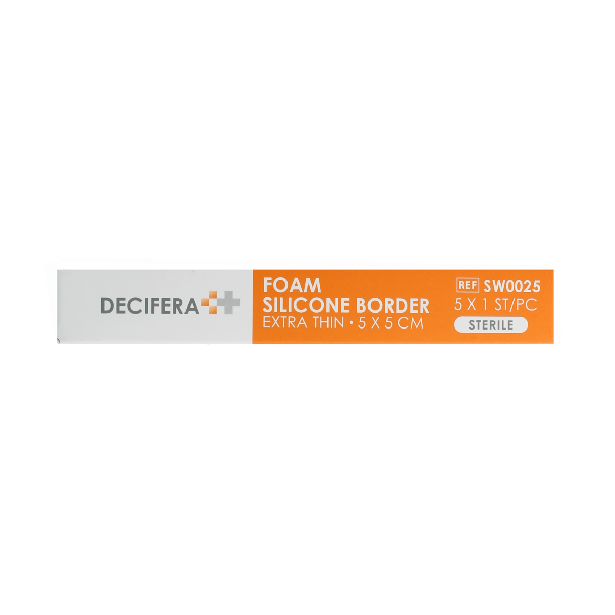 Decifera Foam silicone border extra dun 5x5cm 5.00 Stuks