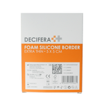 Decifera Foam silicone border extra dun 5x5cm 5.00 Stuks