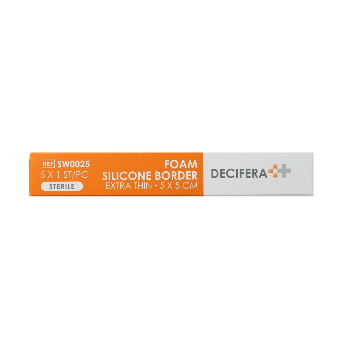 Decifera Foam silicone border extra dun 5x5cm 5.00 Stuks