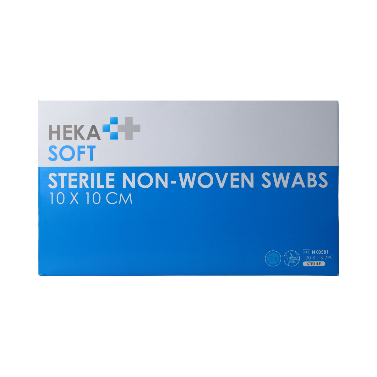 Heka Soft Non-woven kompres 10 x 10cm 100.00 Stuks
