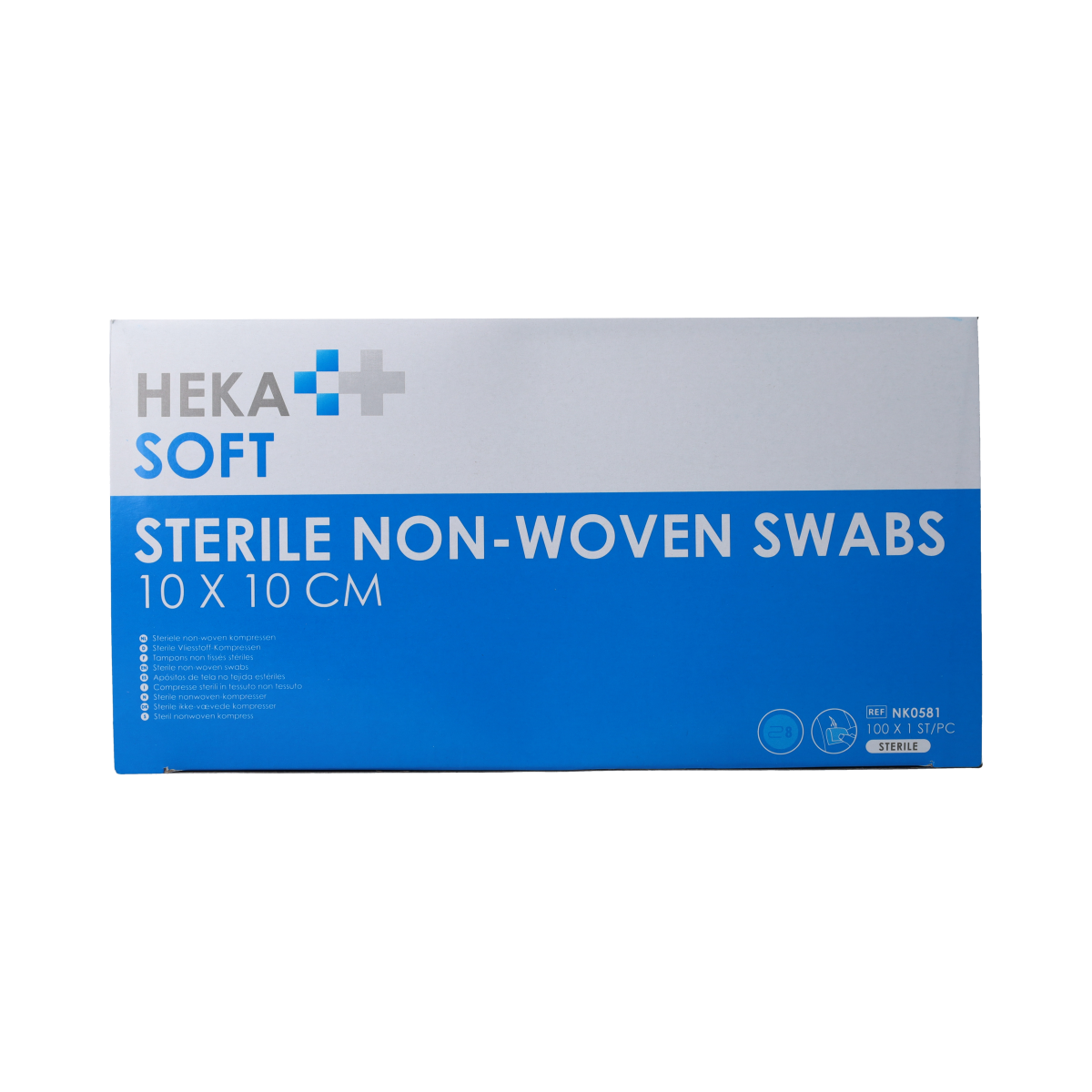 Heka Soft Non-woven kompres 10 x 10cm 100.00 Stuks