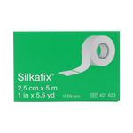 Silkafix Hechtpleister 5m x 2.5cm latexvrij 12.00 Stuks