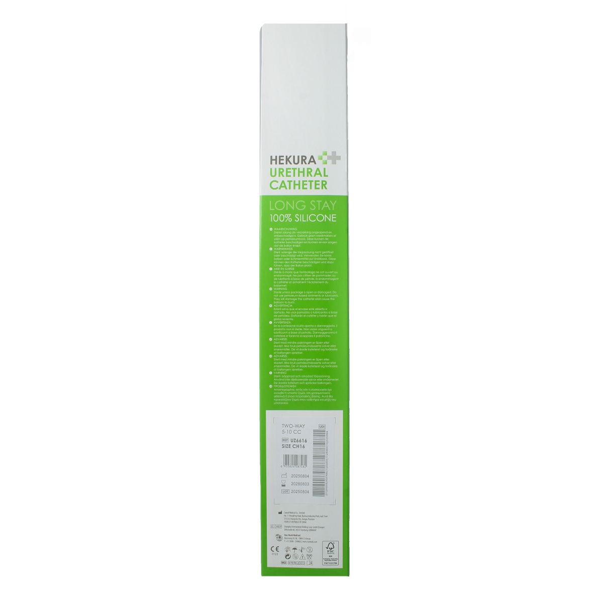 Hekura Catheter 100% siliconen CH16 1.00 Stuks