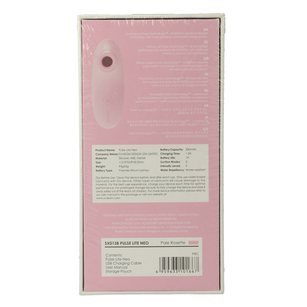 Svakom Pulse lite neo clitoris stimulator 1.00 Stuks