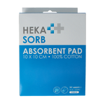 Hekasorb Absorberend verband 10x10cm steriel 10.00 Stuks