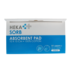 Hekasorb Absorberend verband 10x10cm steriel 10.00 Stuks