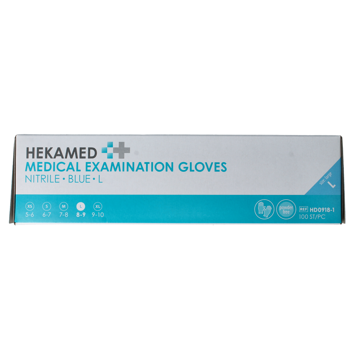 Hekamed Handschoen soft nitrile L 100.00 Stuks