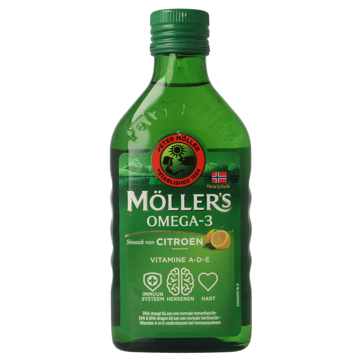 Mollers Omega-3 levertraan citroen 250.00 Milliliter