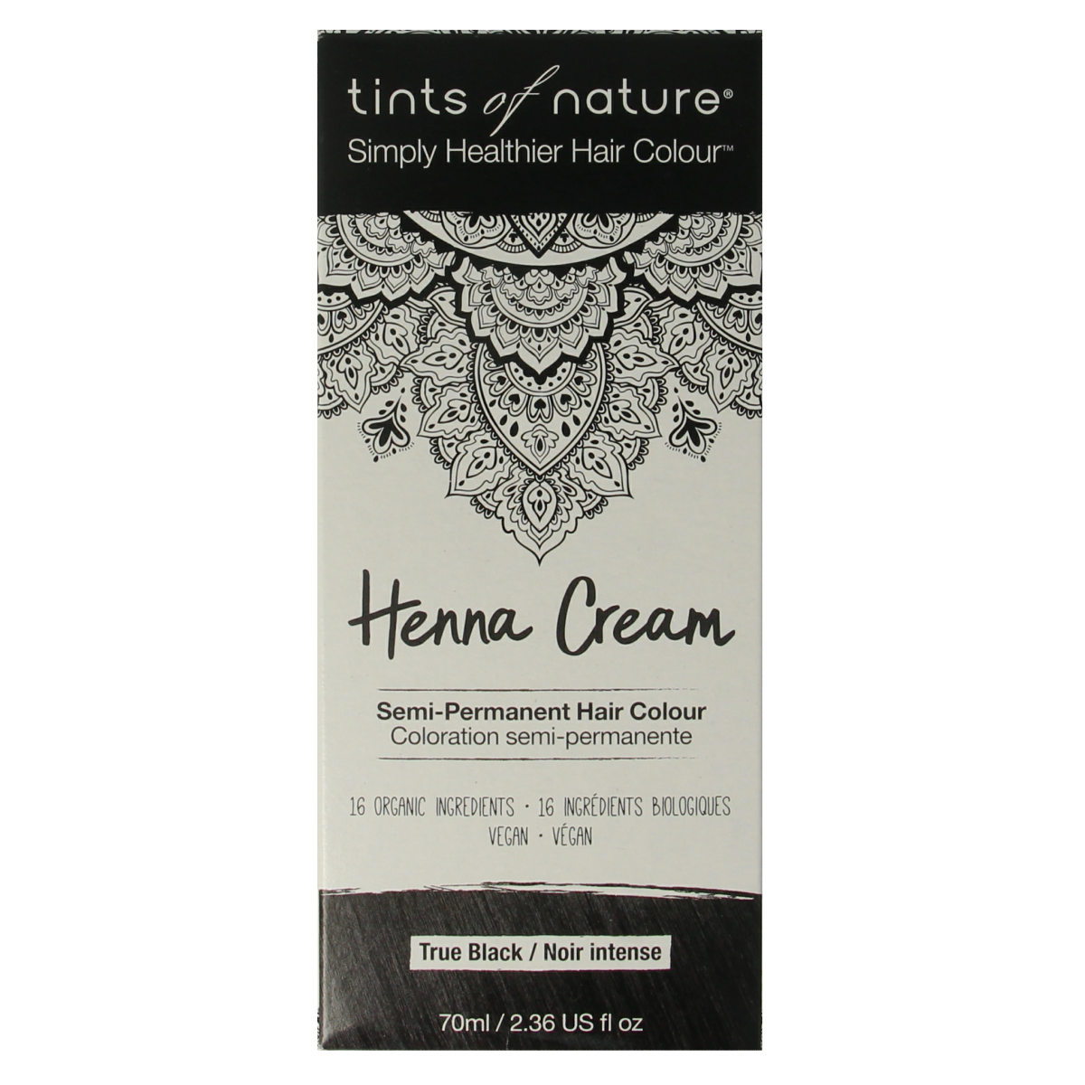 Tints Of Nature Henna cream black semi permanent 70.00 Milliliter
