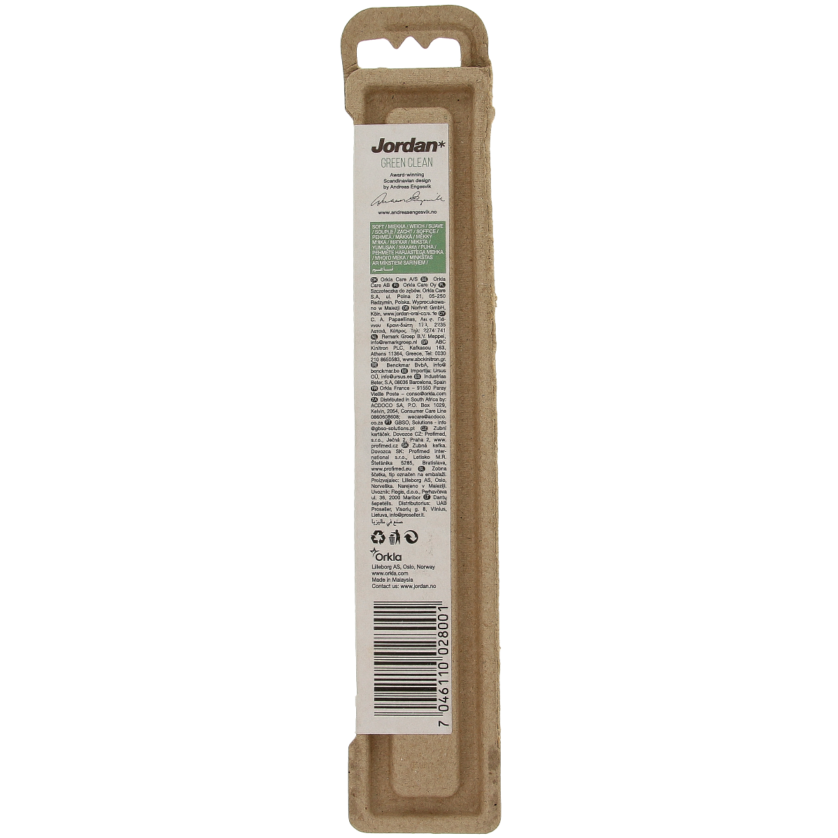 Jordan Tandenborstel green clean soft 1.00 Stuks