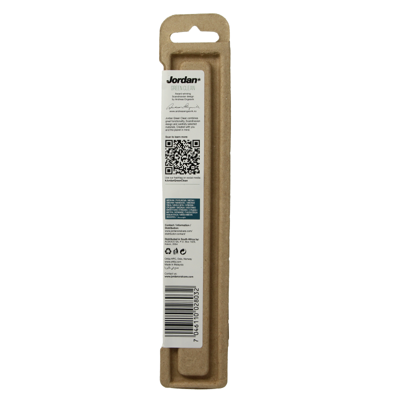 Jordan Tandenborstel green clean medium 1 Stuks