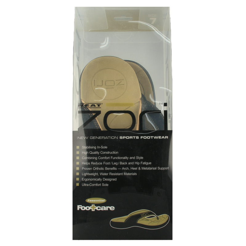 Zori Teenslippers zwart maat 7  1 Paar