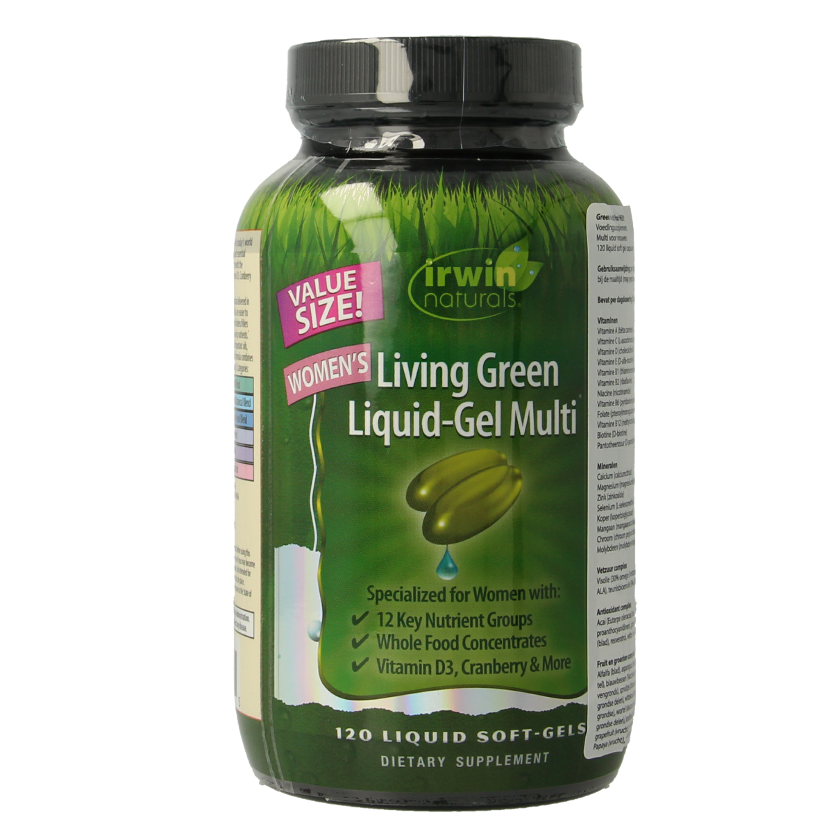 Irwin Naturals Living green liquid gel multi for women 120.00 Softgels