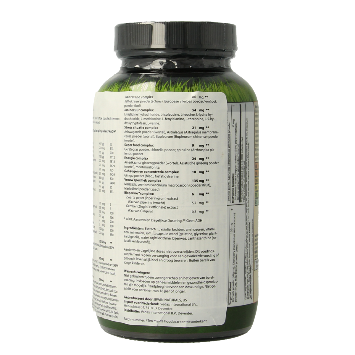 Irwin Naturals Living green liquid gel multi for women 120.00 Softgels