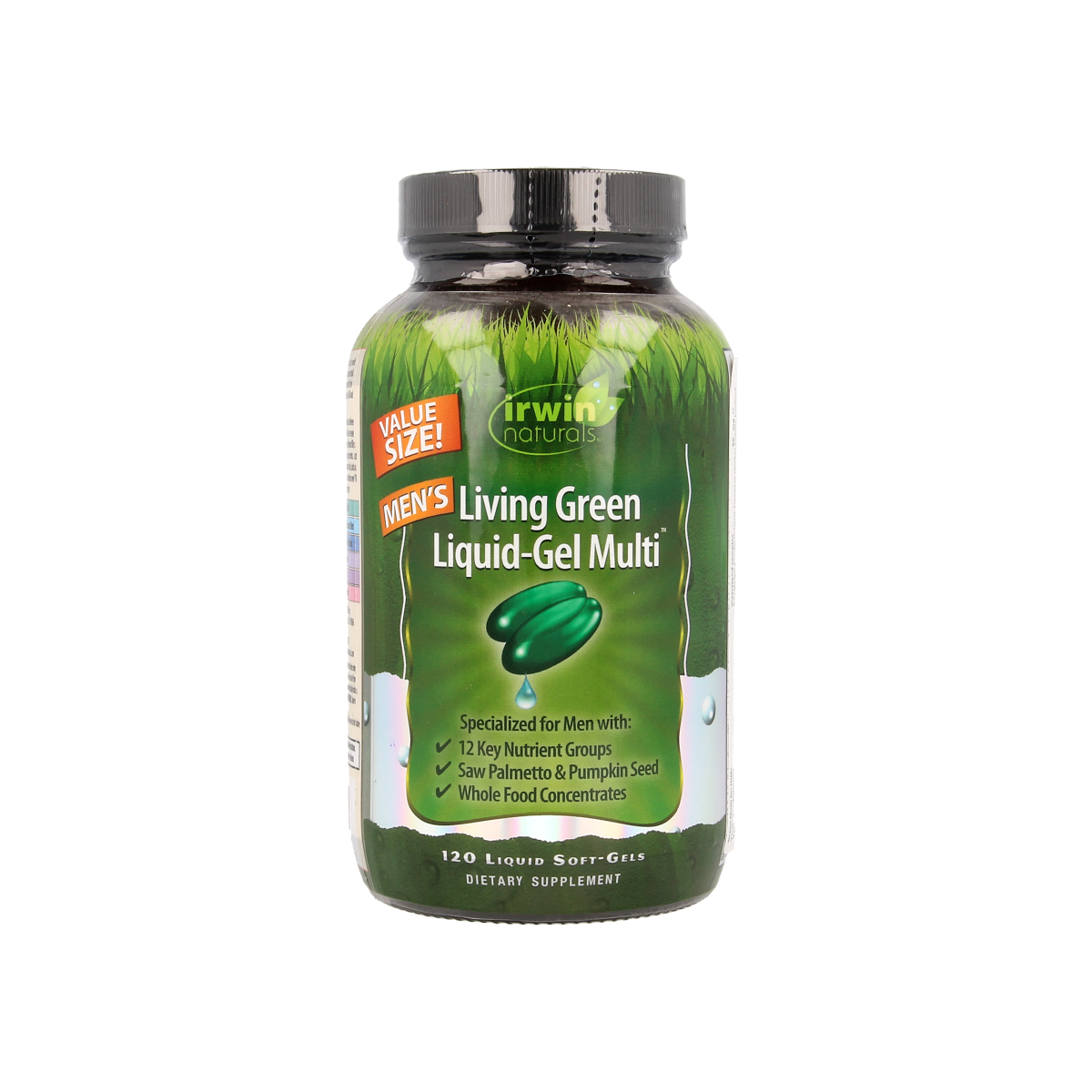 Irwin Naturals Living green liquid gel multi for men 120.00 Softgels