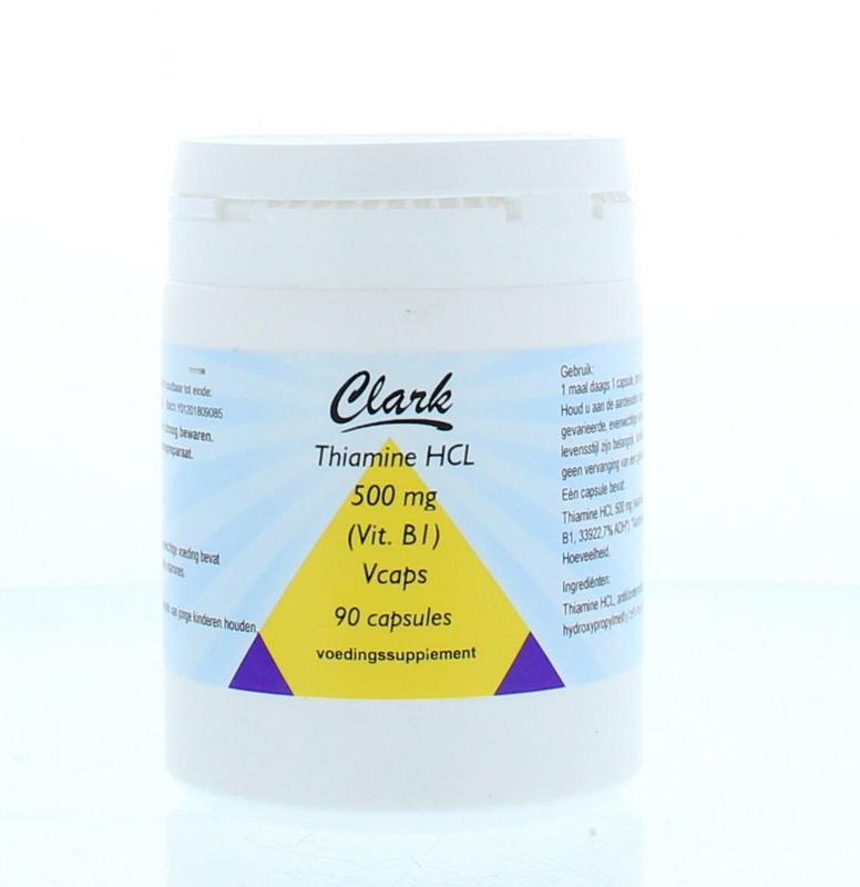 Clark Vitamine B1 500mg 90.00 Vegetarische capsules