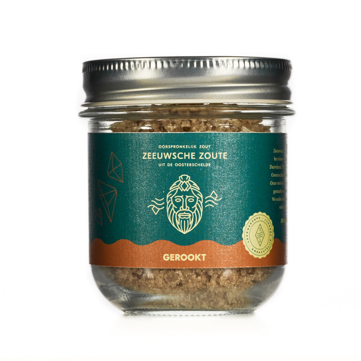 Zeeuwsche Zoute Zout gerookt glazen pot 100.00 Gram