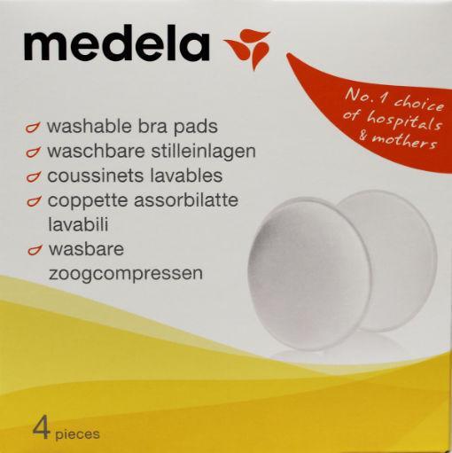Medela Zoogkompressen wasbaar 4.00 Stuks