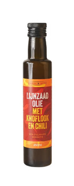 Omega & More Lijnzaadolie garlic chilly 250.00 Milliliter