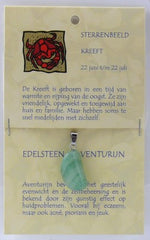 Steengoed Sterrenbeeldsteen hanger kreeft 1.00 Stuks