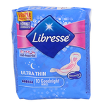 Libresse Ultra thin goodnight wings 10 Stuks