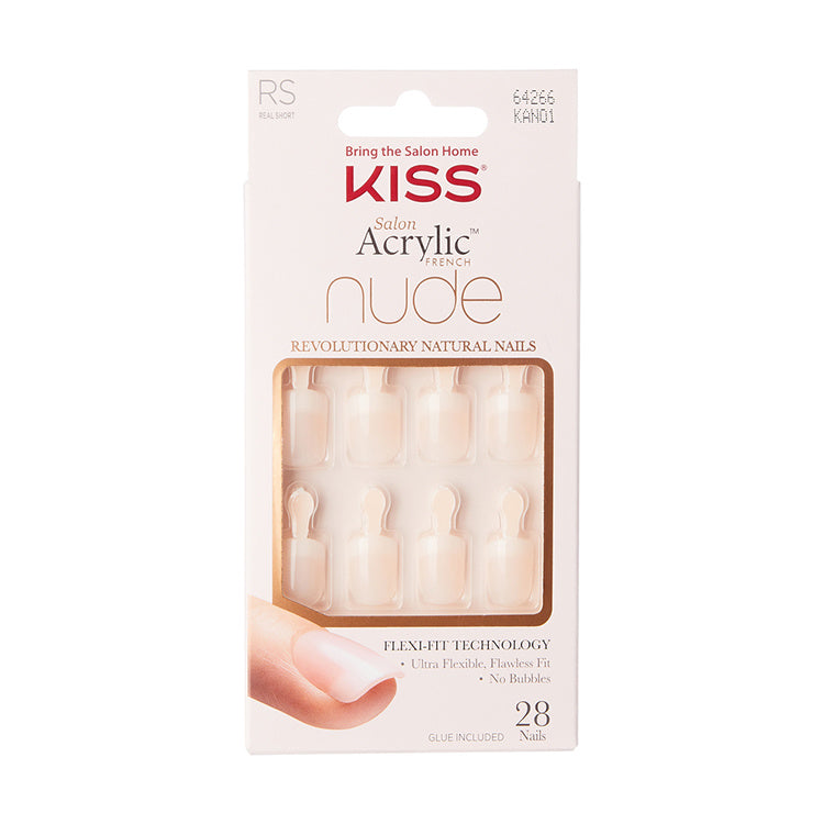 Kiss French nude acrylic nails breathtaking  1.00 Set