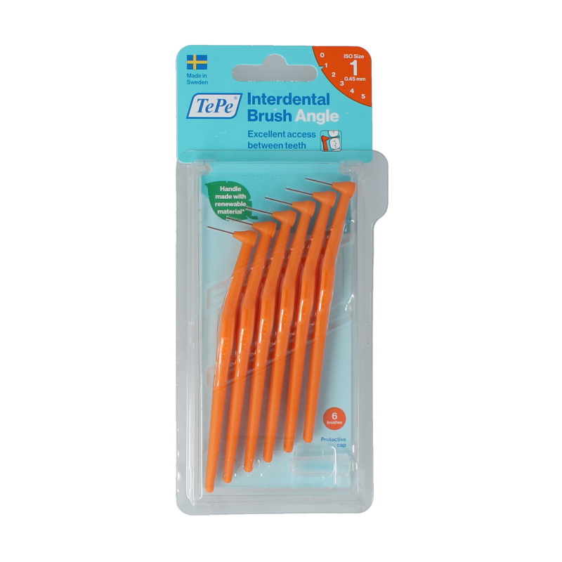 TePe Angle oranje 0.45 mm size 1 6 Stuks