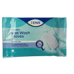 Tena Wet gloves cleans & care lotion no perfume 5 Stuks