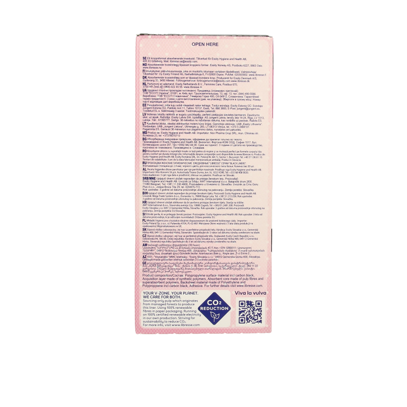 Libresse Inlegkruisjes normaal black 30 Stuks