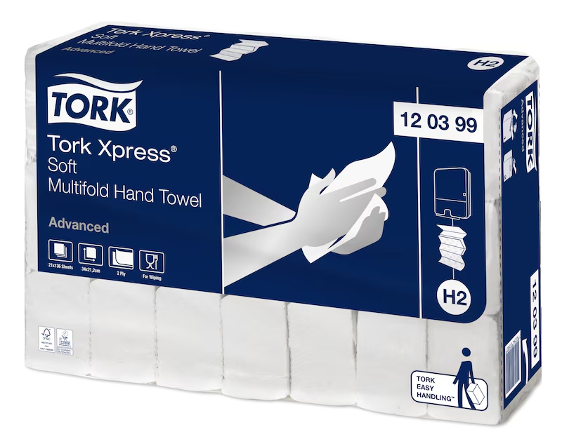 Tork Advanced handdoekjes interfold soft 2856.00 Stuks