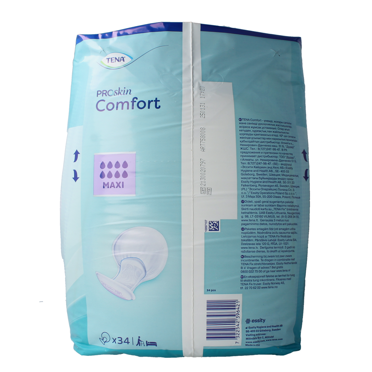 Tena Proskin comfort maxi 34.00 Stuks