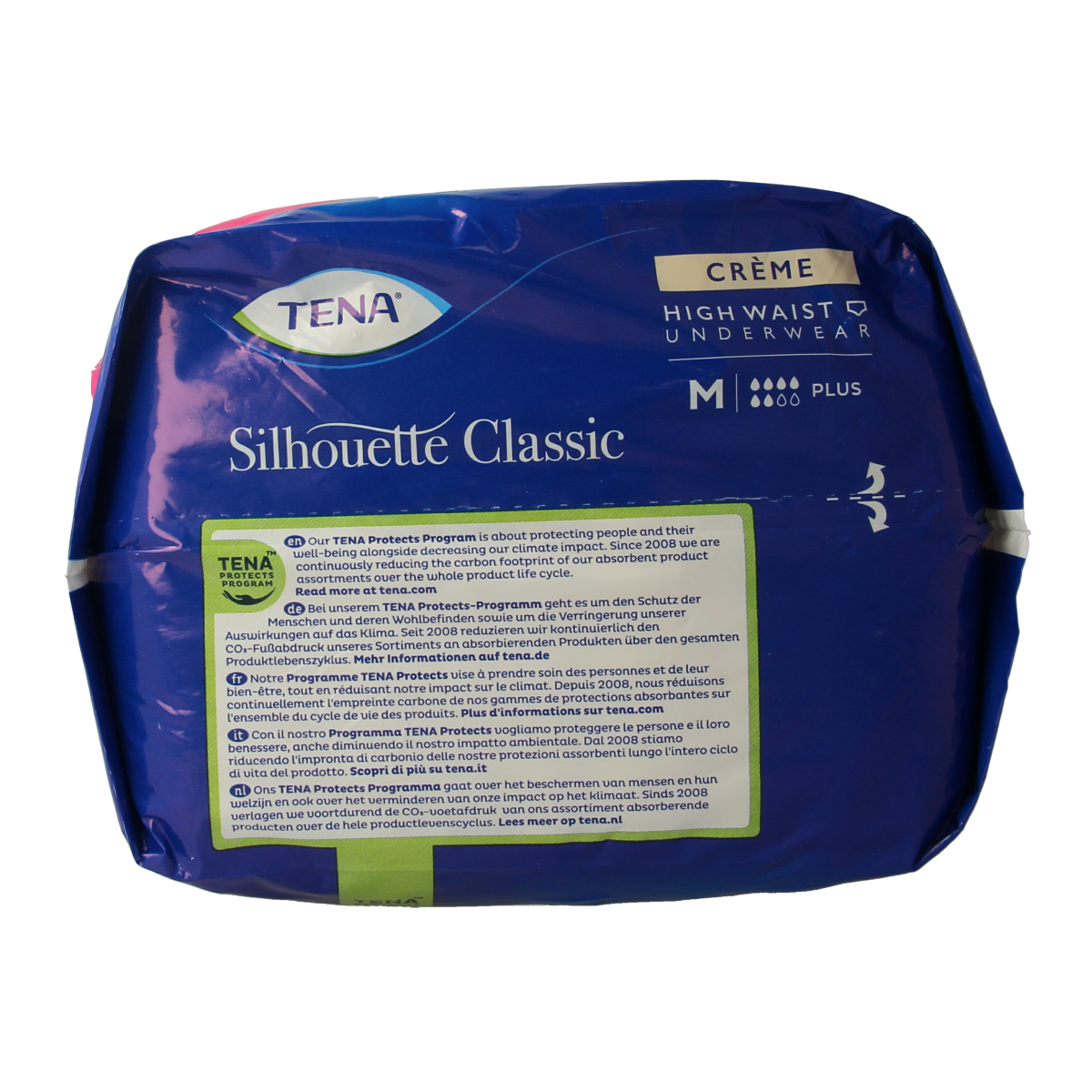 Tena Silhouet classic+ high waist creme M 9.00 Stuks