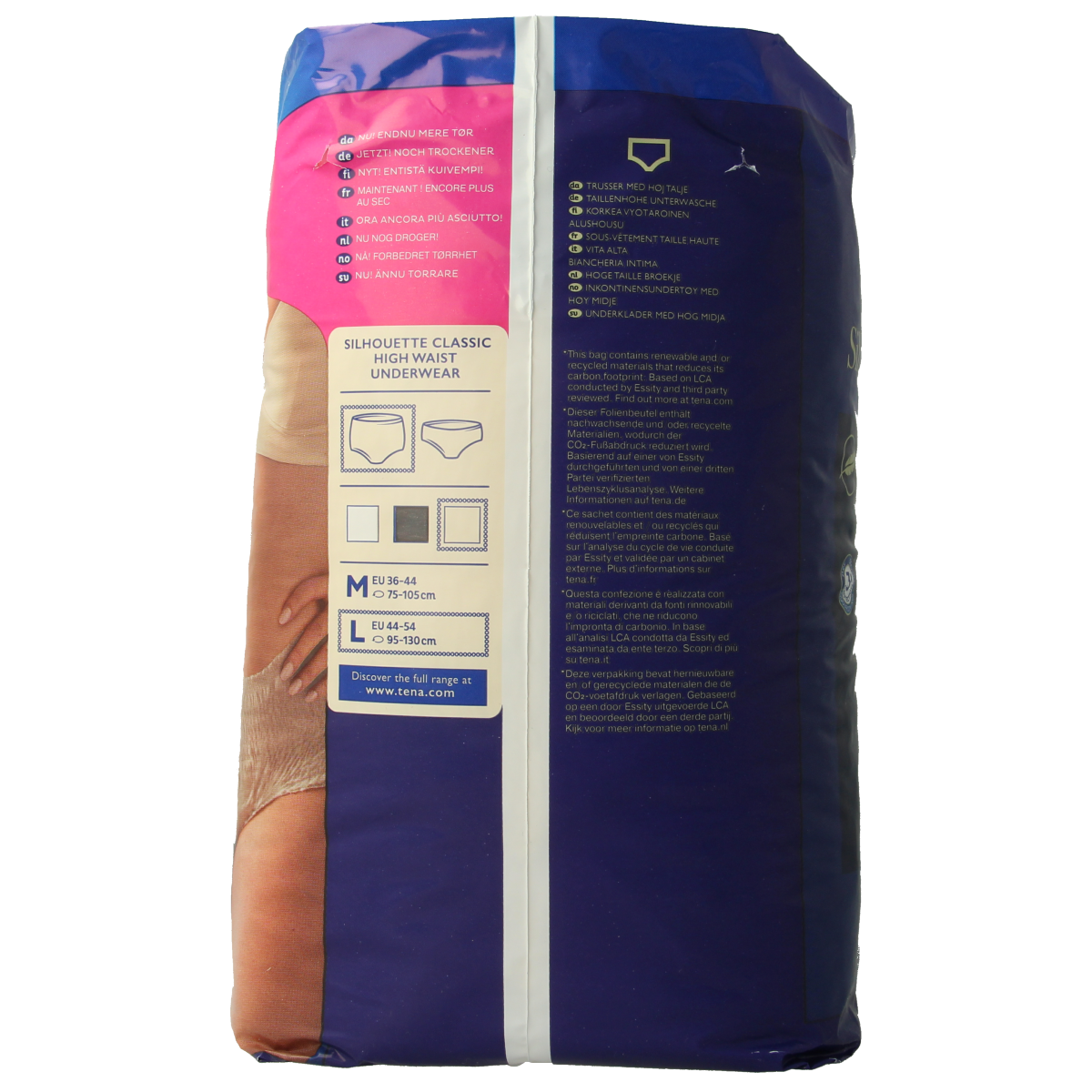 Tena Silhouet plus high waist creme L 8.00 Stuks
