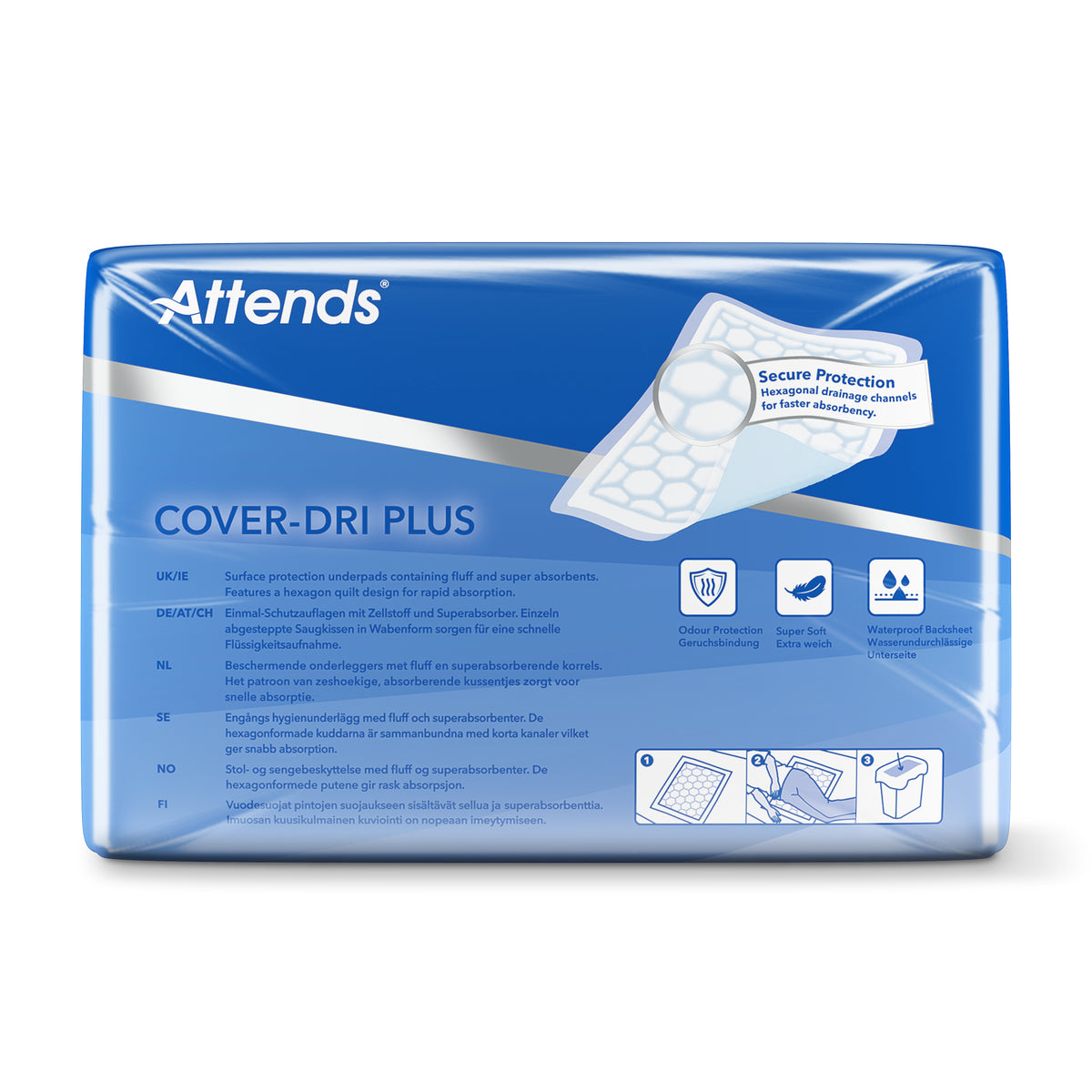 Attends Cover dri+ 40 x 60 50 Stuks