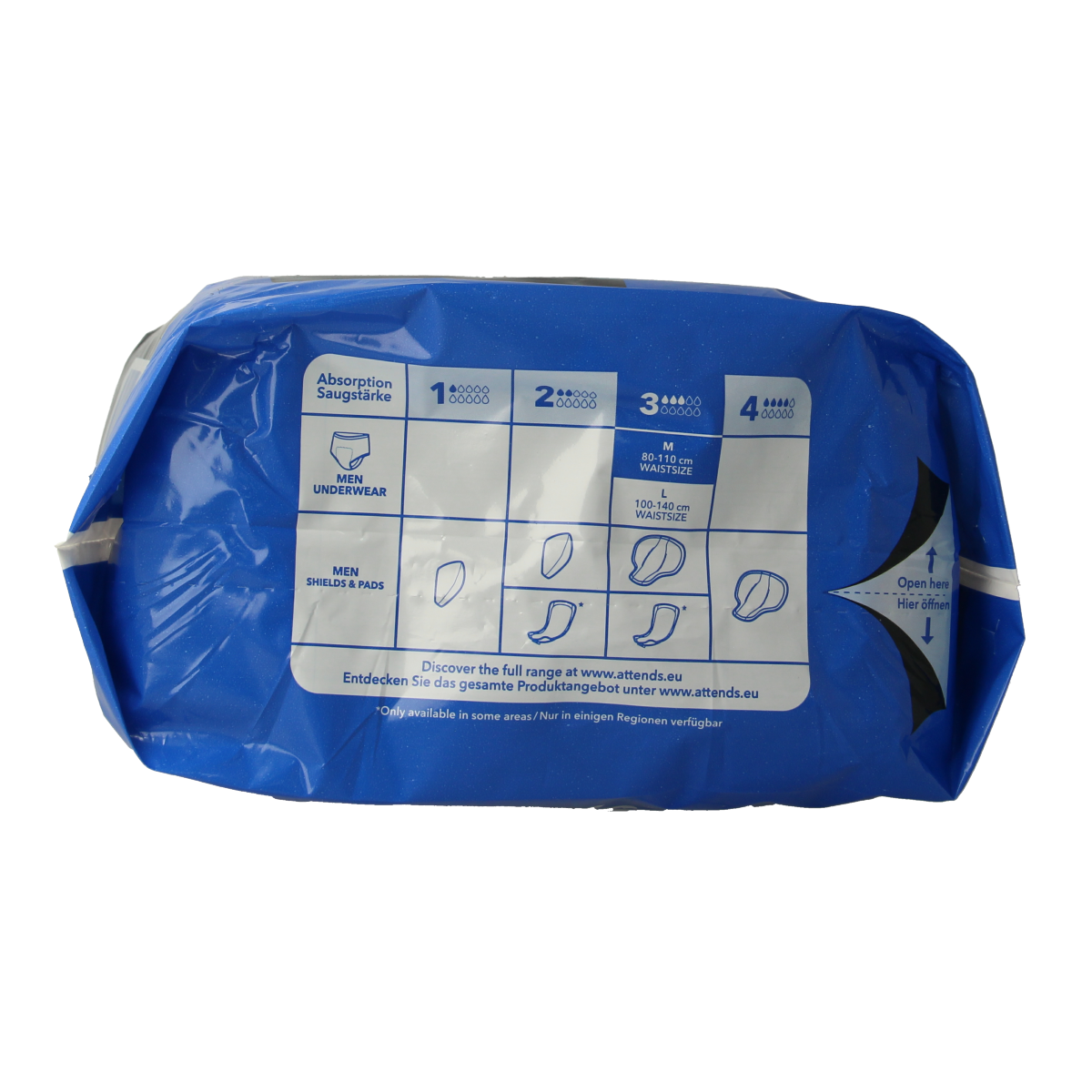 Attends Men discreet underwear zwart maat M 10.00 Stuks