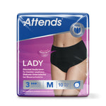 Attends Lady discreet underwear zwart 3M 10.00 Stuks