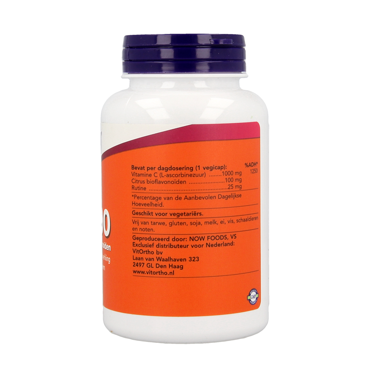 NOW Vitamine C 1000mg bioflavonoiden 100.00 Vegetarische capsules
