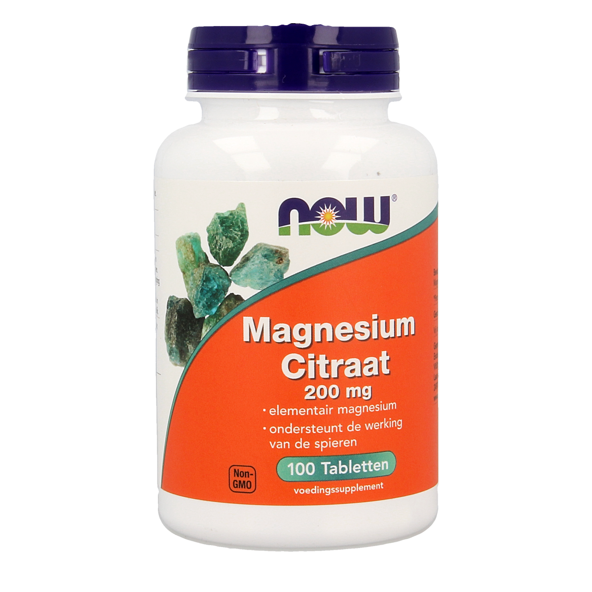 NOW Magnesium citraat 200mg 100.00 Tabletten