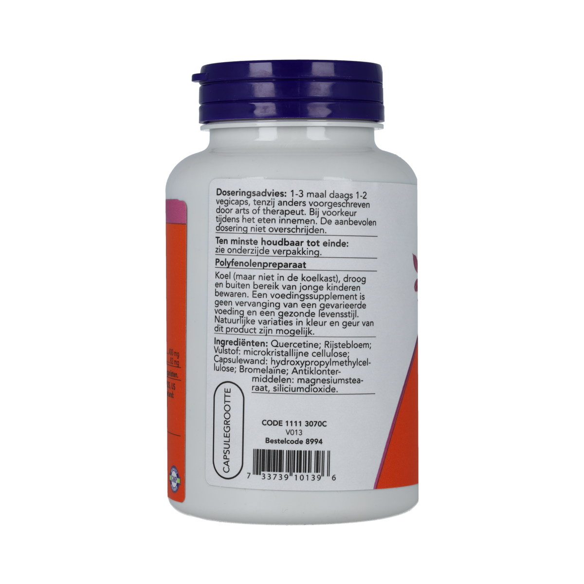NOW Quercetine met bromelaine 120.00 Vegetarische capsules