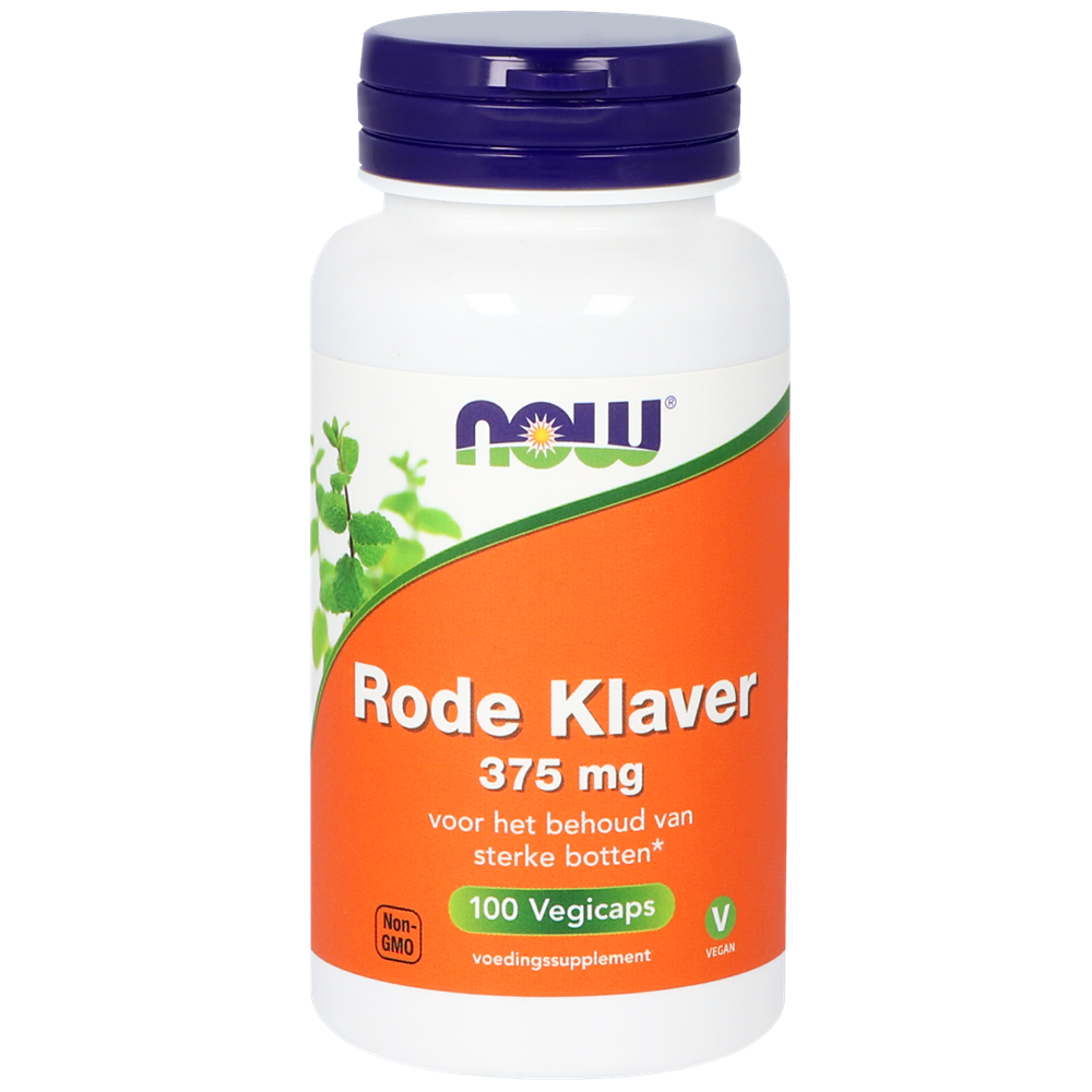 NOW Rode klaver 375mg 100.00 Vegetarische capsules