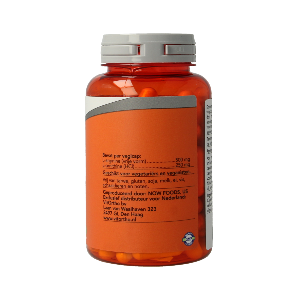 NOW Arginine & ornithine 500 / 250mg 100.00 Vegetarische capsules