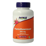 NOW Pantotheenzuur 500mg (B5) 100.00 Vegetarische capsules