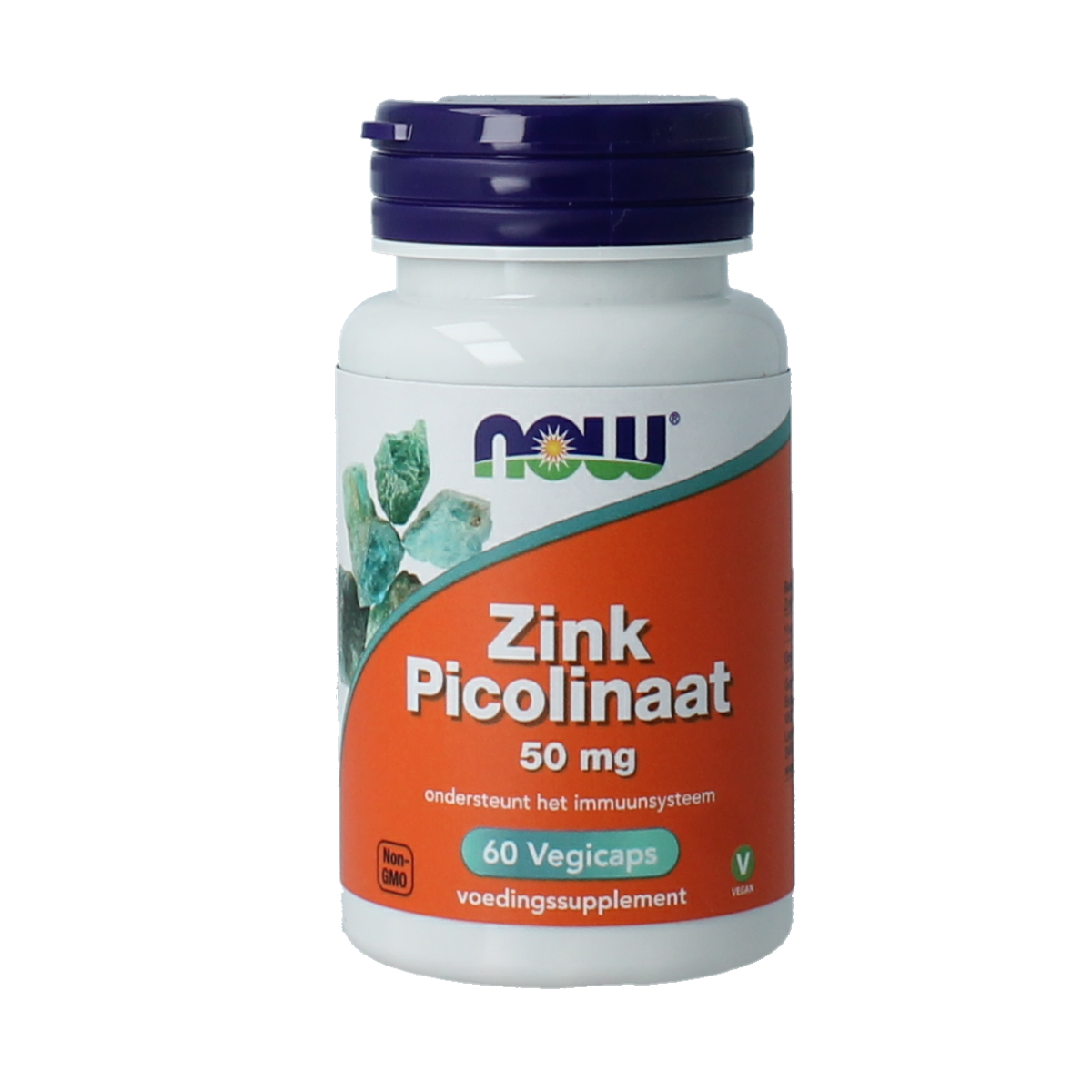 NOW Zink picolinaat 50mg 60.00 Vegetarische capsules