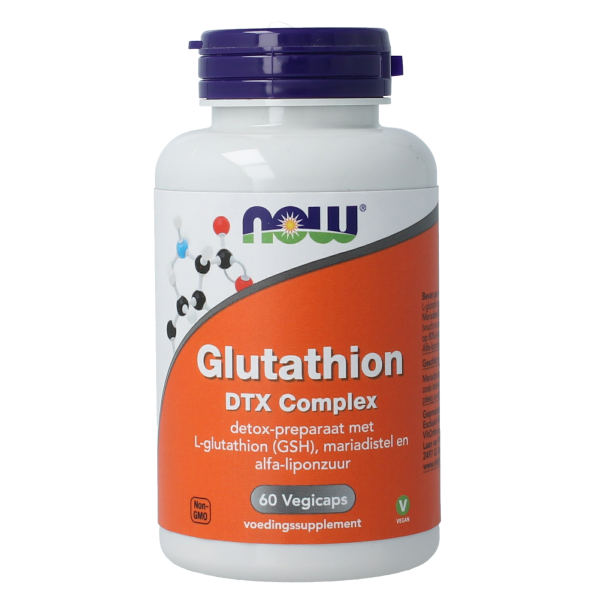 NOW Glutathion DTX complex 60.00 Vegetarische capsules